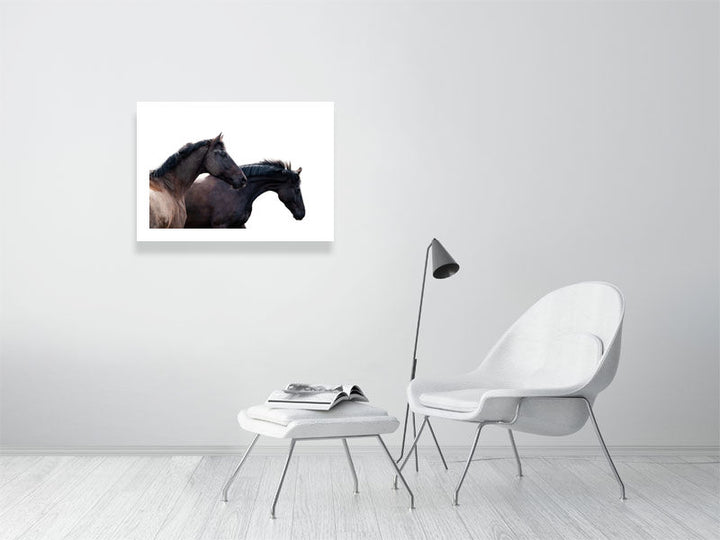 running horses art print
